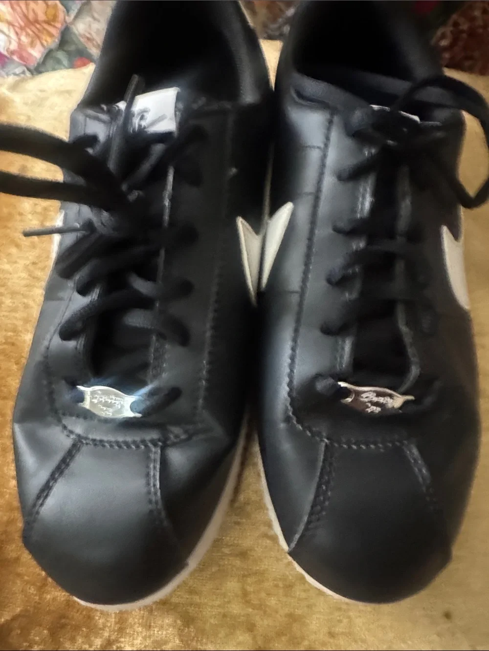 Nike Black and White Classic Cortez Style  Sneakers like new